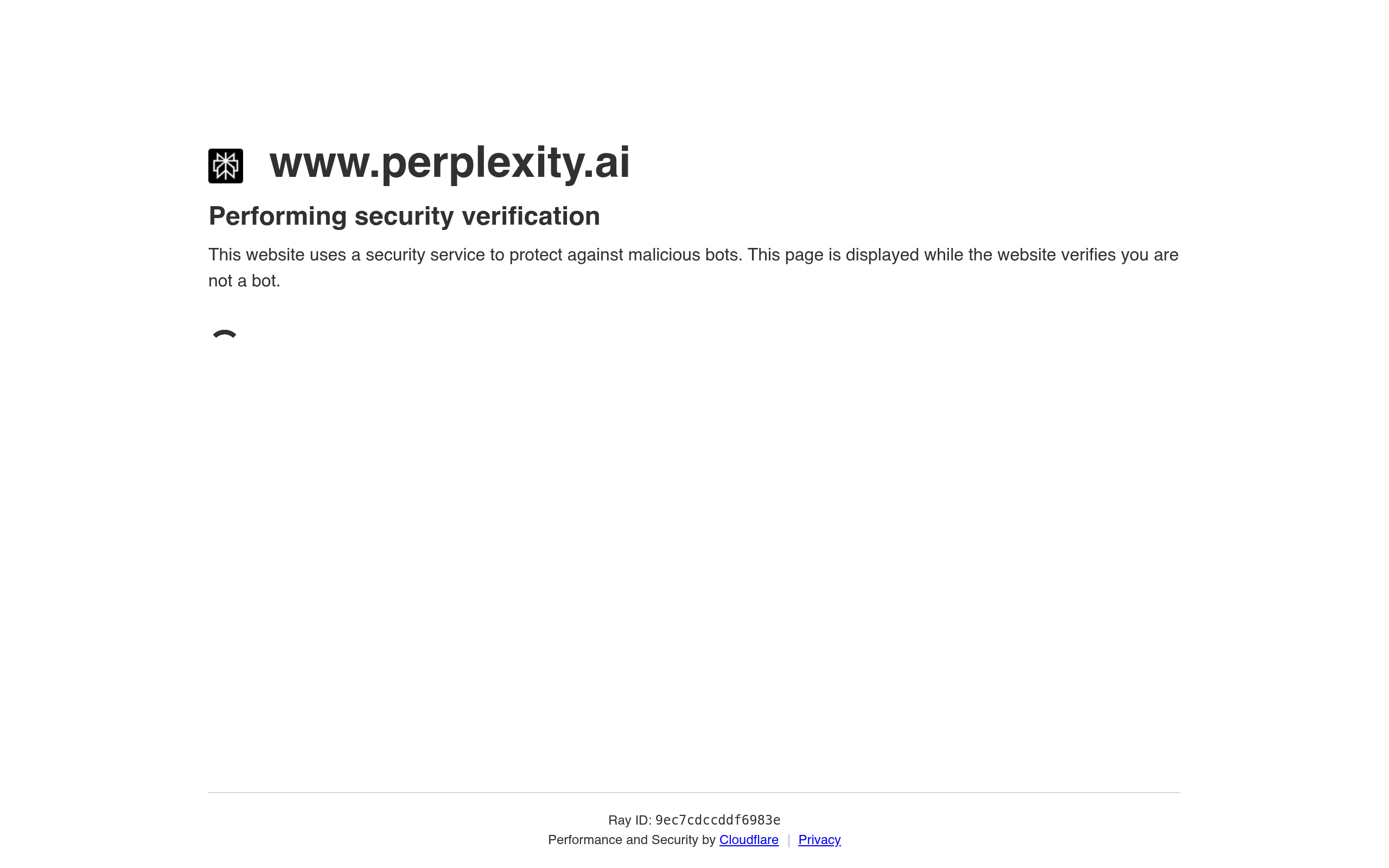 Perplexity screenshot